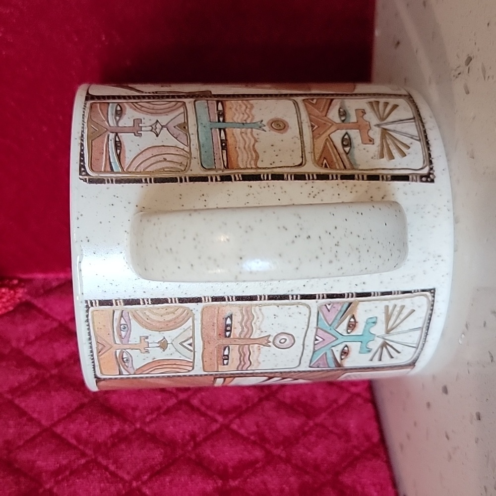 🍃 Laurel Burch coffee mug cup 1990 - Picture 4 of 7